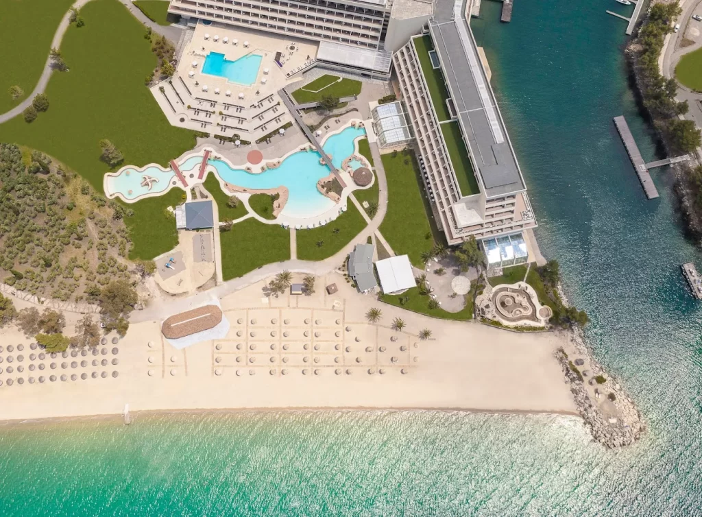 Porto Carras Meliton hotel sa privatnom marinom i plažom u Neos Marmarasu