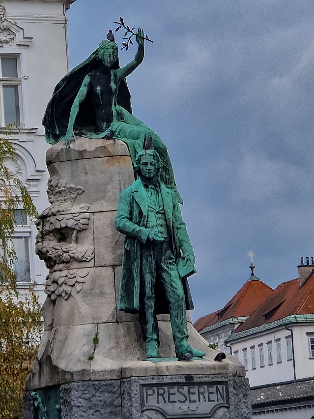 Presernov-trg Spomenik slovenačkom pesniku Francu Prešernu